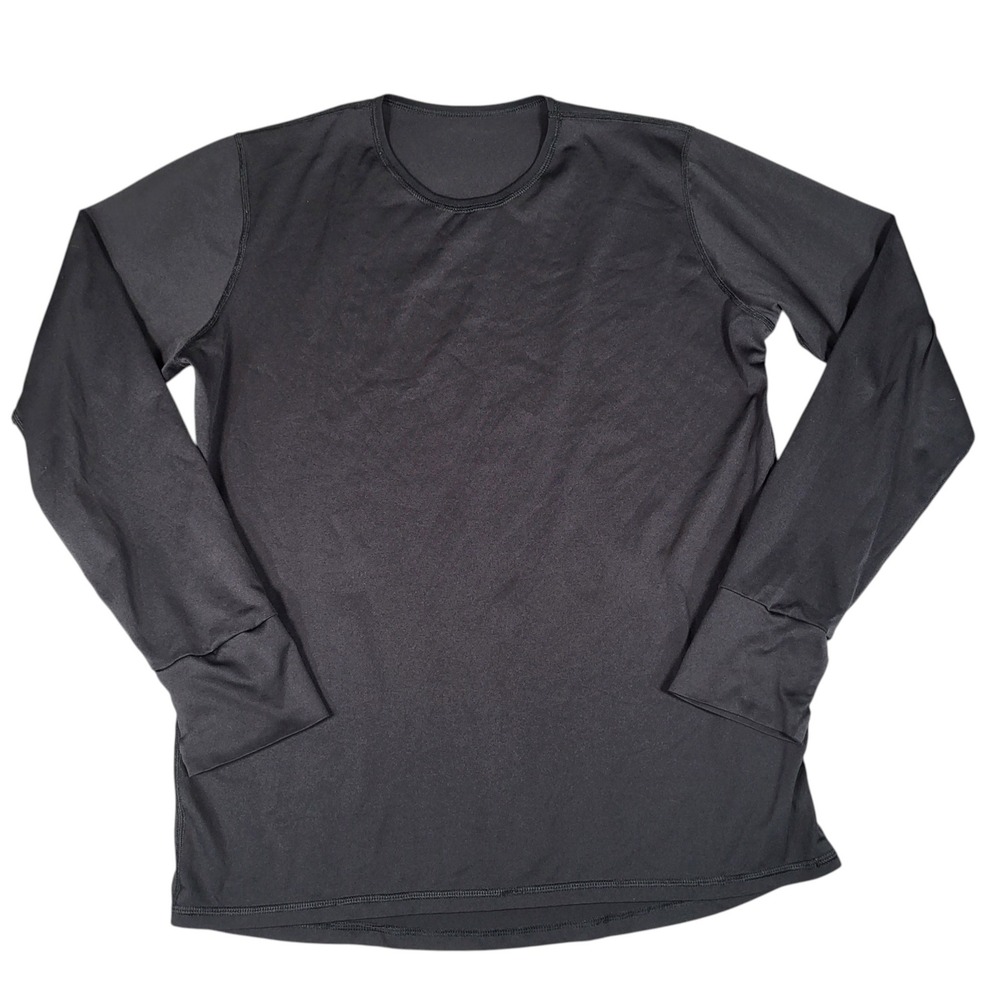 Polartec Shirt Mens Medium Layer 1 Silkweight Undershirt Power Dry Black